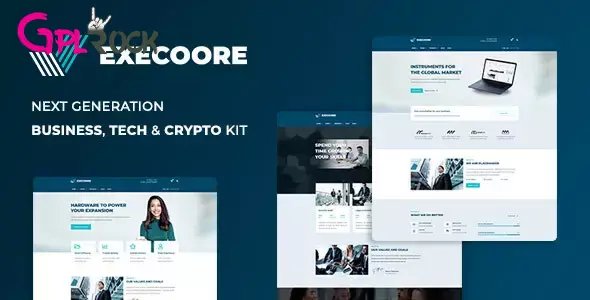 Execoore – Tech & Fintech Crypto Elementor Template Kit
