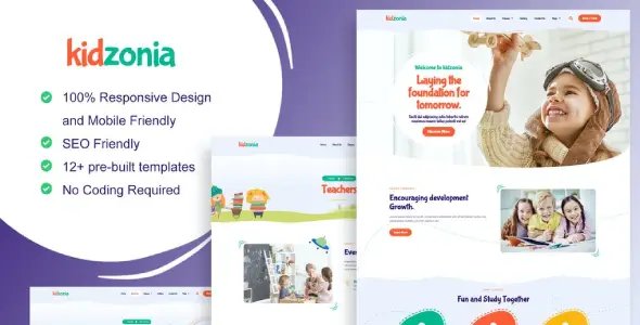 Kidzonia – Kindergarten & Child Care Elementor Template Kit