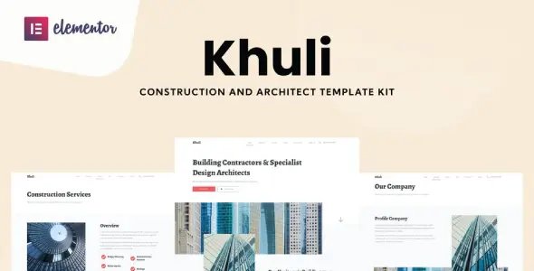 Khuli – Construction & Architecture Elementor Template Kit